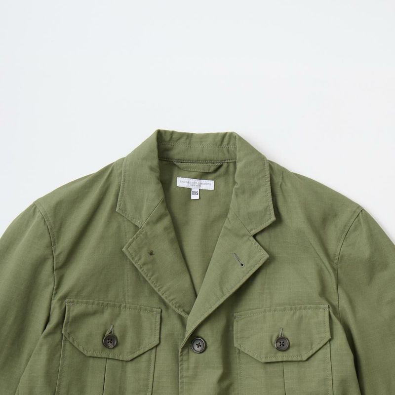 ENGINEERED GARMENTS 春夏らしいコットンリップストップを使用したフォークジャケット