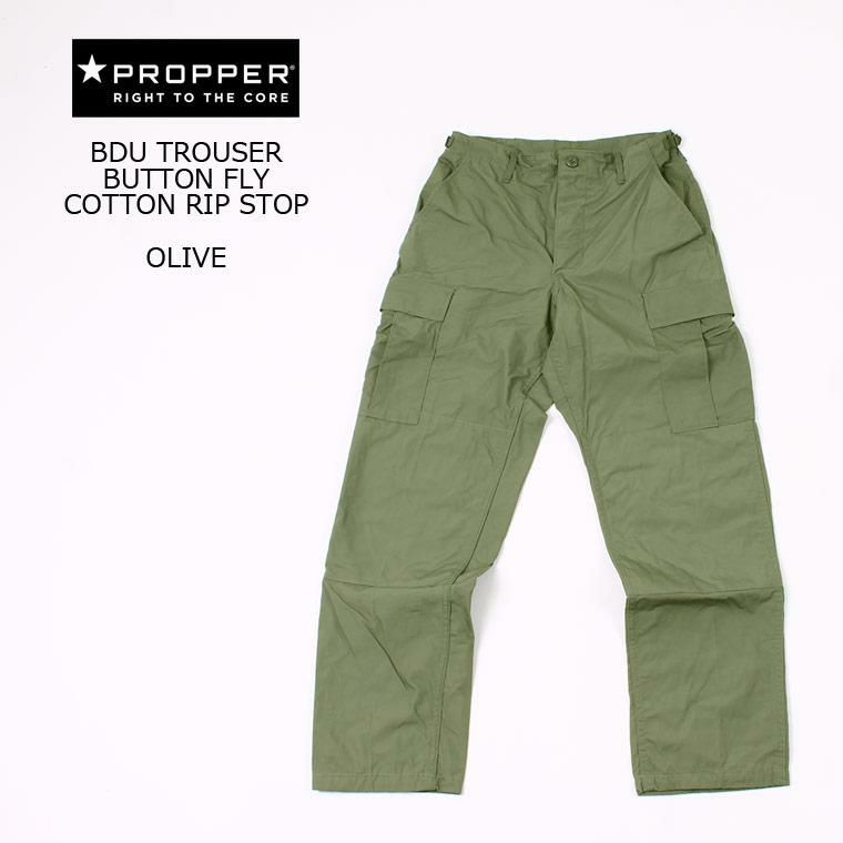 PROPPER/プロッパー】BDU TROUSER - 100% COTTON RIPSTOP button fly