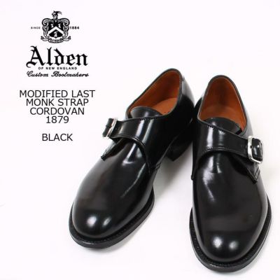 ALDEN (オールデン) 1879 MODIFIED LAST MONK STRAP CORDOVAN - BLACK 通販