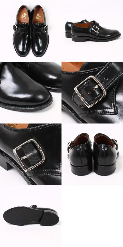 ALDEN (オールデン) 1879 MODIFIED LAST MONK STRAP CORDOVAN - BLACK 通販