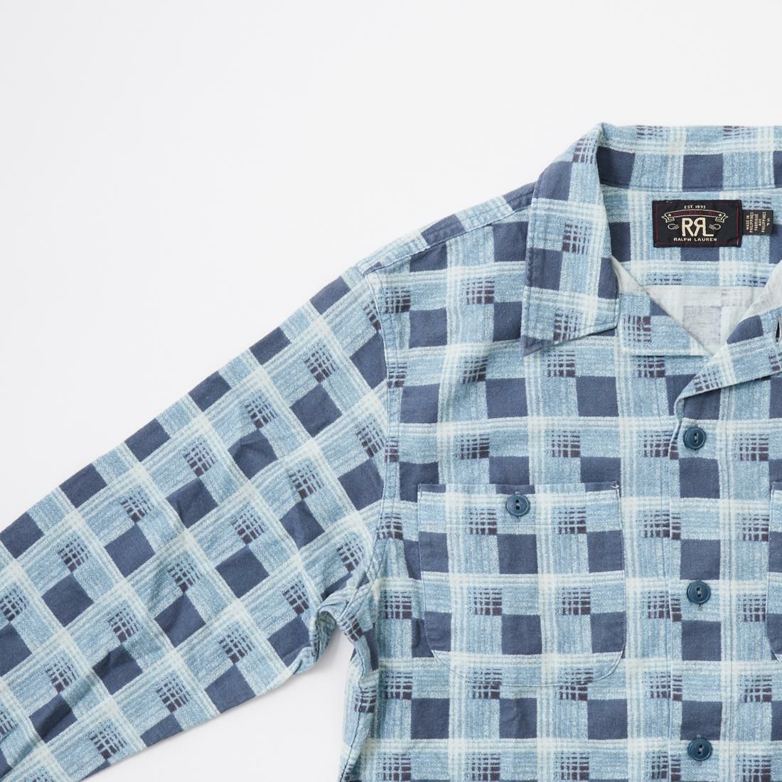 RRL(ﾀﾞﾌﾞﾙｱｰﾙｴﾙ)の秋冬モデル、チェック柄のキャンプカラーシャツ