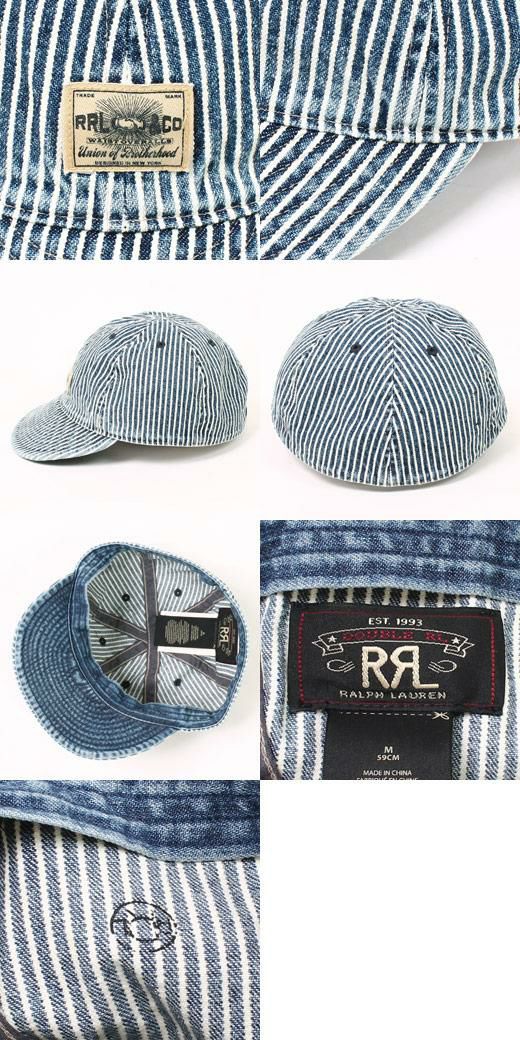 2023年春に新しく入荷したRRL(ﾀﾞﾌﾞﾙｱｰﾙｴﾙ)のヒッコリーストライプのサービスキャップ