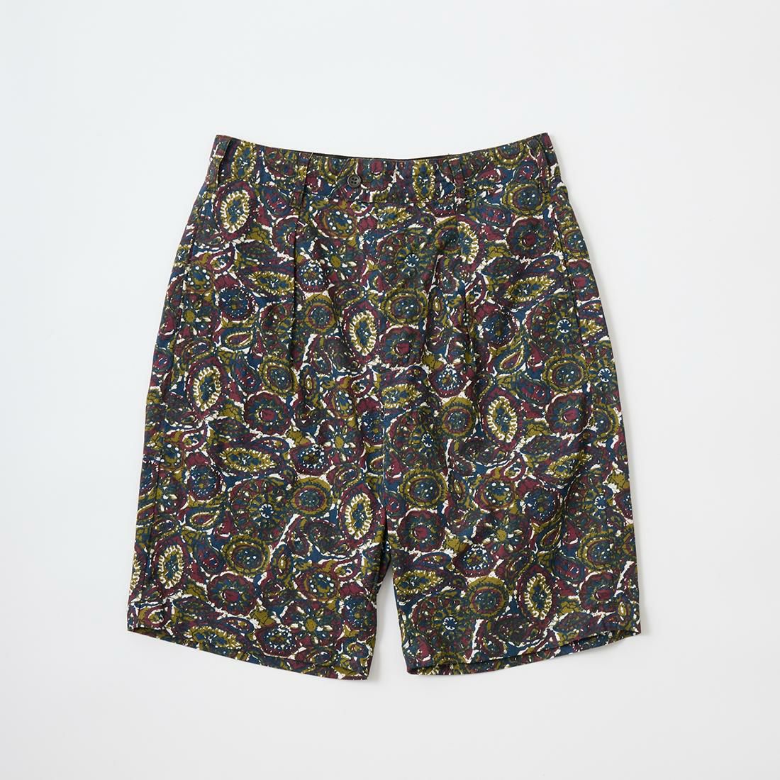 ENGINEERED GARMENTS 2023年春夏モデルのバティックプリント素材を使用したサンセットショーツ(MP285)