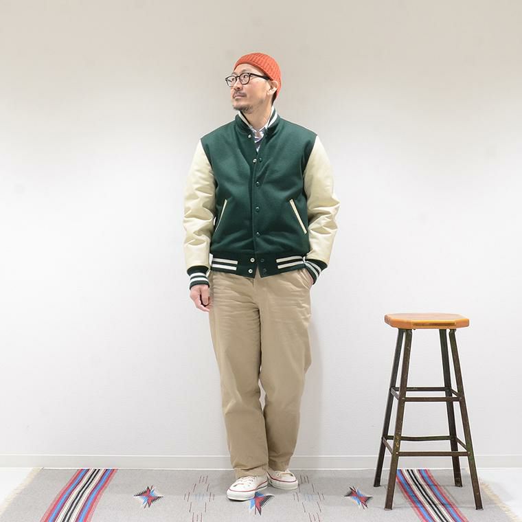 GB SPORTS スタジャン L アメリカ製 牛革 GB SPORTS スタジャン L