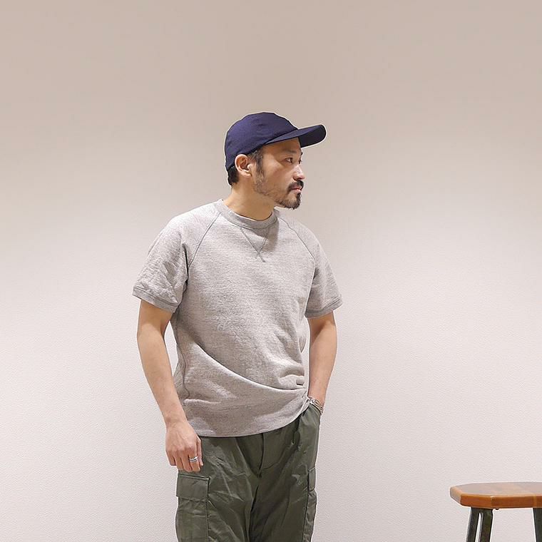 FELCO (フェルコ) 半袖スウェット Vガセット ラグラン フラット