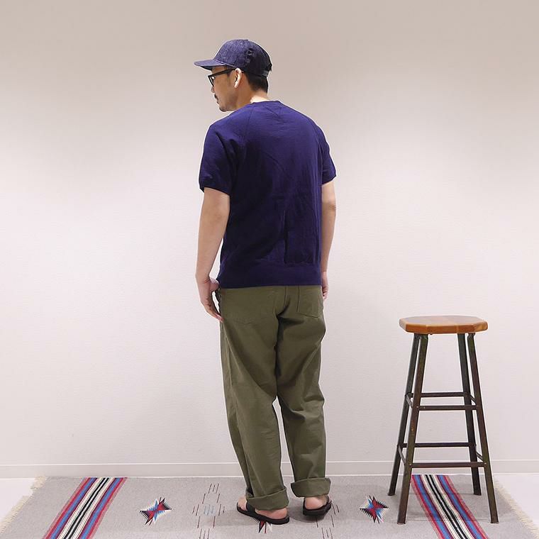 FELCO (フェルコ) 半袖スウェット Vガセット ラグラン フラット