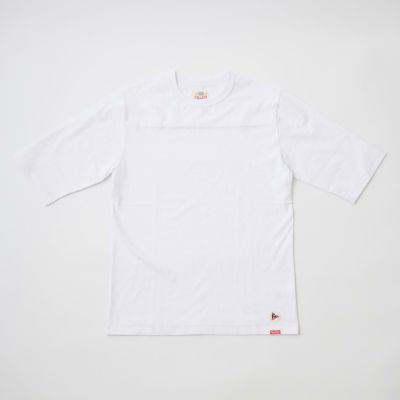 FELCO×HEALTHKNIT (フェルコ×ヘルスニット)  HALF SLEEVE FOOT BALL T OPEN END JERSEY U.S.COTTON - WHITE