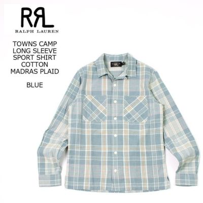 RRL ダブルアールエル COTTON FLANNEL CAMP SHIRTS コットンフランネルキャンプシャツ 782871349001 M BROWN CHECK Double RL 長袖 開襟 トップス【新古品】【RRL】