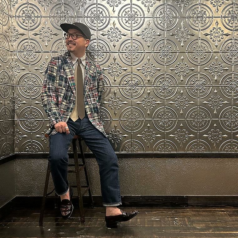 dcwhite コットンマドラス　ジャケット D.C.WHITE Comfortable Jacket Madras – by CITRON