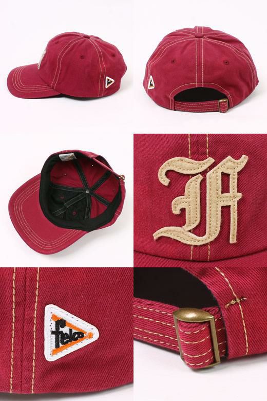 フェルコの使い勝手の良いダークレッドカラーキャップ