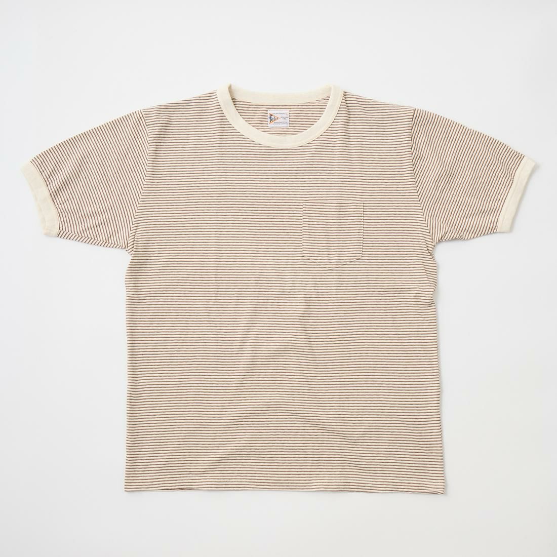 FELCO フェルコ,リンガーネック ナローストライプ ポケットTシャツ 日本製  アメカジ メンズファッション,通販 通信販売