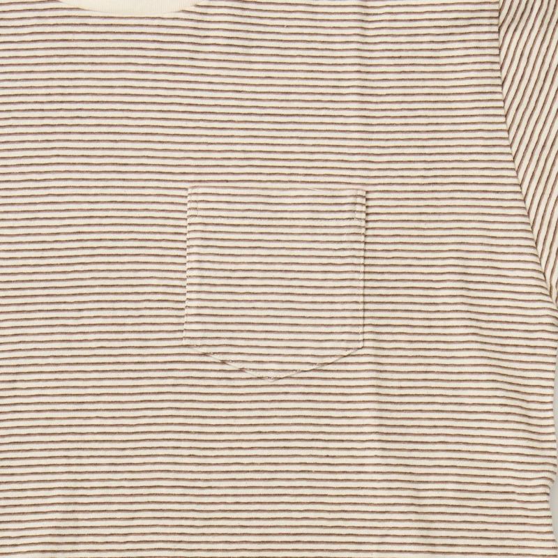 FELCO フェルコ,モックネック ナローストライプ ポケットTシャツ 日本製  アメカジ メンズファッション,通販 通信販売