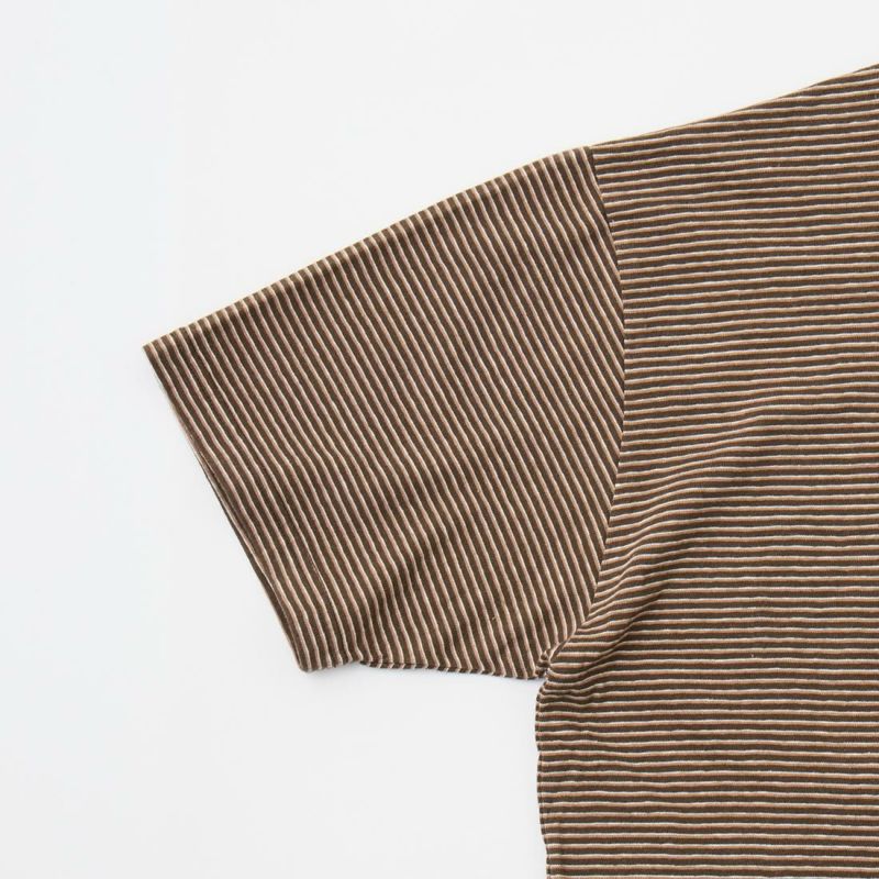 FELCO フェルコ,モックネック ナローストライプ ポケットTシャツ 日本製  アメカジ メンズファッション,通販 通信販売
