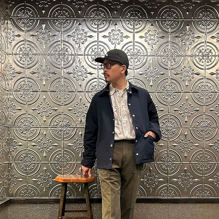 FELCO (フェルコ) メンズ ナイロン コーチジャケット フランネル