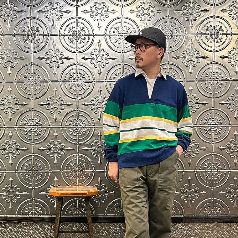 BARBARIAN (バーバリアン) 長袖 ヘビーウェイト ラグビーシャツ カナダ