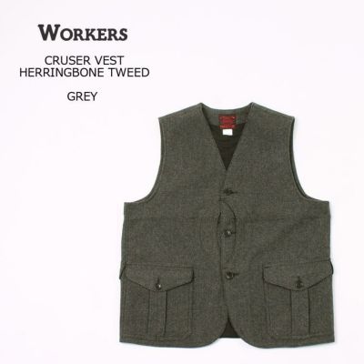 WORKERS (ワーカーズ) CRUISER VEST HERRINGBONE TWEED クルーザー