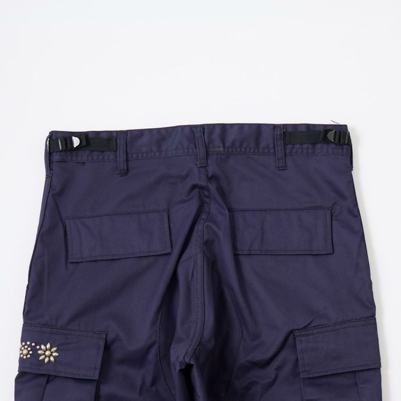 HTC (エイチティーシー) HTCフラワースタッズ付き ロスコ カーゴパンツ