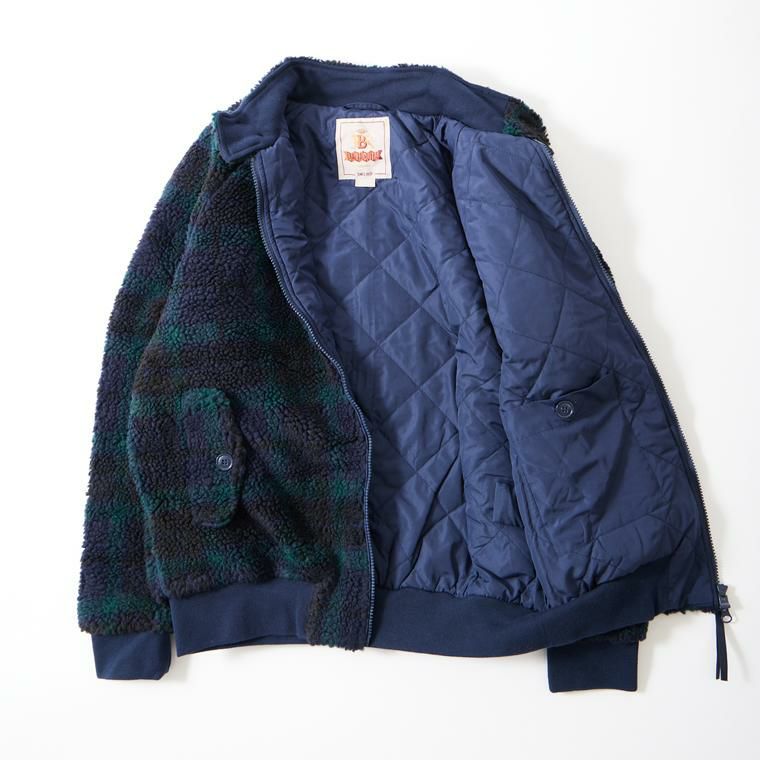 BARACUTA (バラクータ) CURLY FLEECE G9 ブラックウォッチ ボア ...