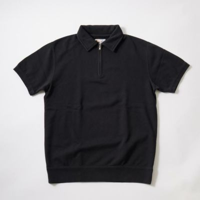 FELCO (フェルコ) 半袖スウェット 裏毛 ハーフジップ メンズ