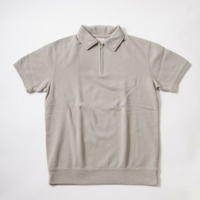 FELCO (フェルコ) 半袖スウェット 裏毛 ハーフジップ メンズ