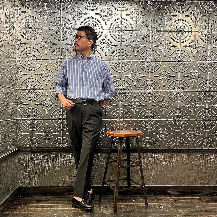 INDIVIDUALIZED SHIRTS USA製 プルオーバー デニムシャツ INDIVIDUALIZED SHIRTS プルオーバー デニムシャツ 濃紺 M