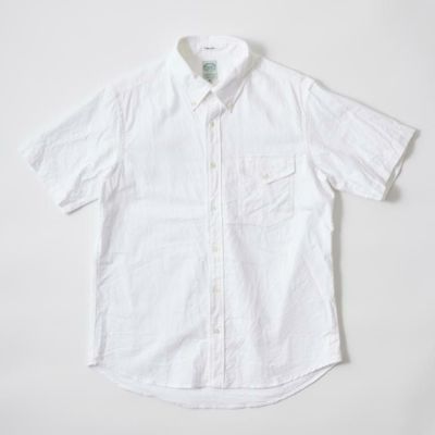 KEATON CHASE USA (キートンチェイスUSA)  S/S CLASSIC FIT FULLOPEN BD SHIRT PREMIUM OXFORD - WHITE