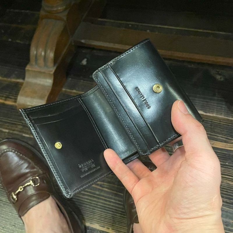 BEORMA コンパクトウォレット　ネイビー 楽天市場】BEORMA LEATHER COMPANY / S0129 COMPACT WALLET