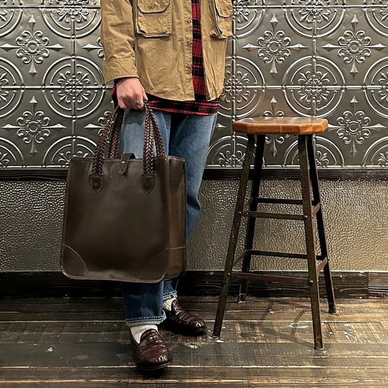 BEORMA べオーマのレザー トートバッグ 編み込みハンドル BEORMA LEATHER COMPANY (ベオーマレザーカンパニー) ブライドル