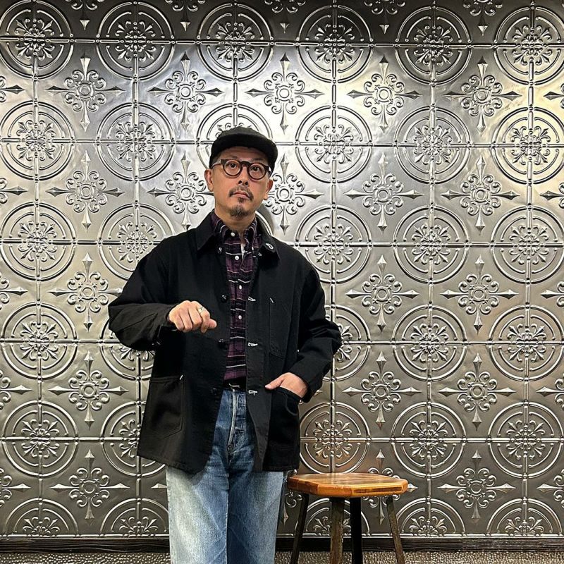 【最終値下げ】No.1 Jacket : flat twill charcoal POST O'ALLS 【 ポストオーバーオールズ 】 No.1 Jacket Flat