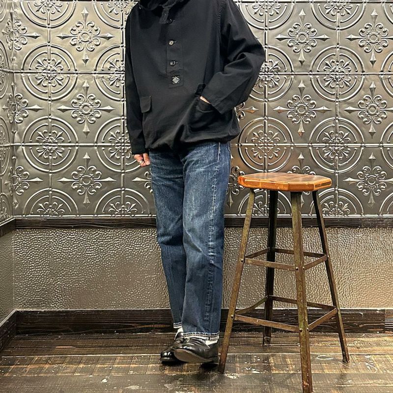 POST OVERALLS (ポストオーバーオールズ) NAVY PARKA VINTAGE TWILL