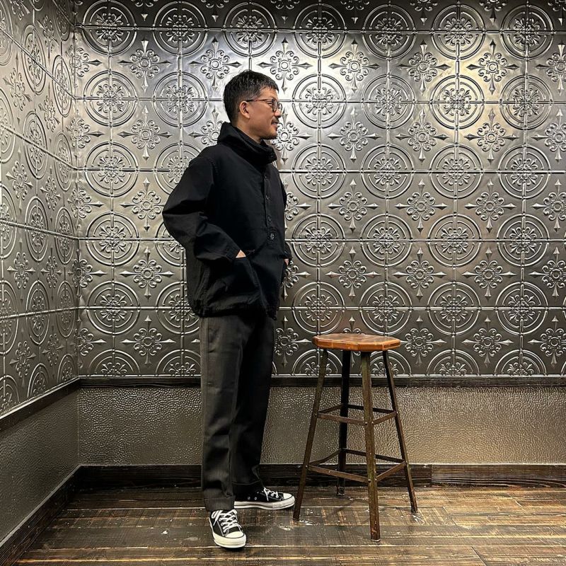 POST OVERALLS (ポストオーバーオールズ) NAVY PARKA VINTAGE TWILL