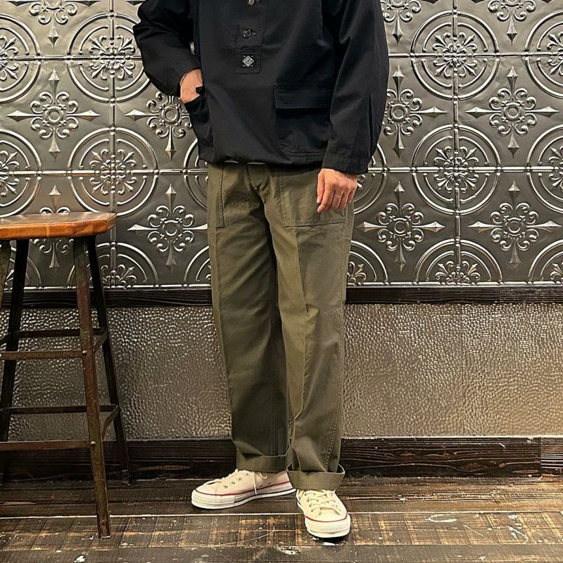 POST OVERALLS (ポストオーバーオールズ) NAVY PARKA VINTAGE TWILL