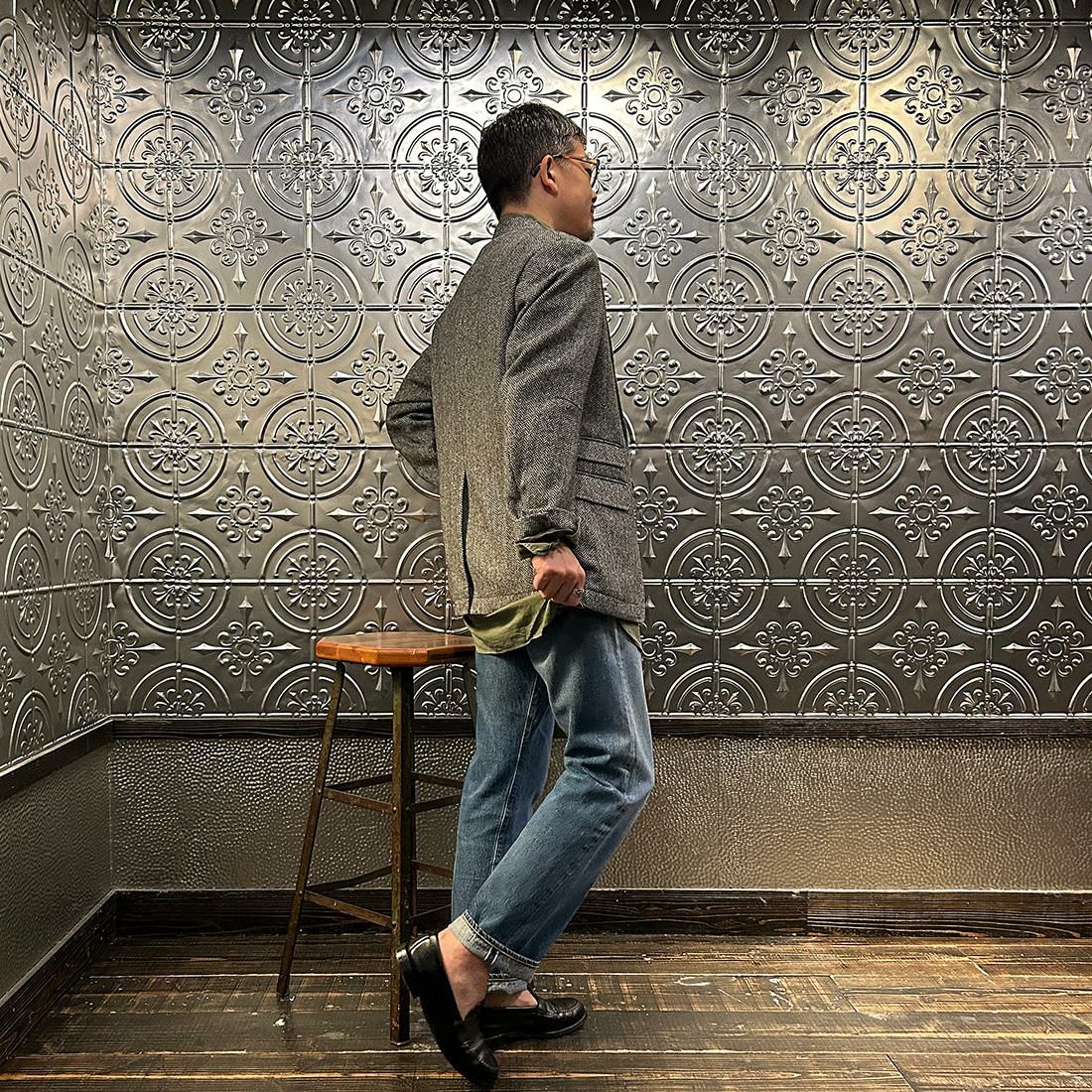 D.C.WHITE (ディーシーホワイト) ヘリンボーン テーラードジャケット