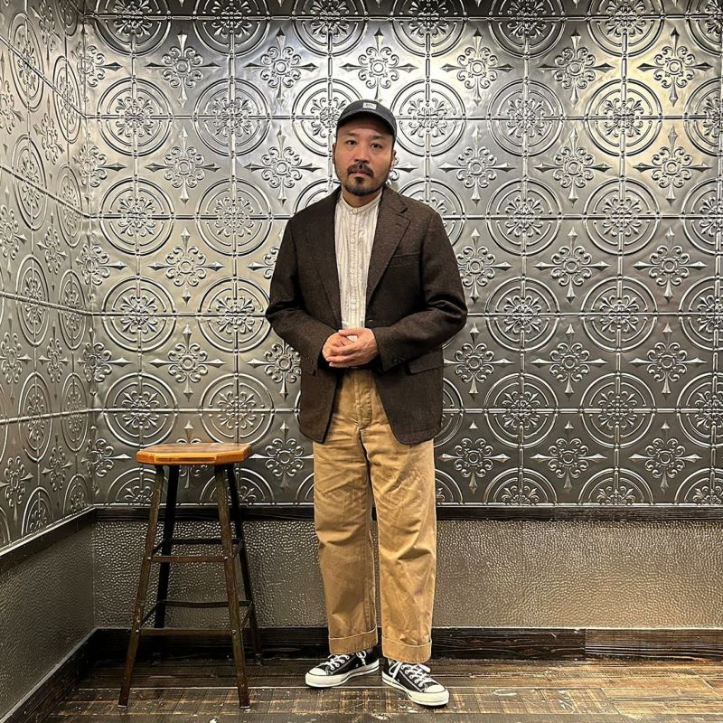 D.C.WHITE (ディーシーホワイト) ヘリンボーン テーラードジャケット