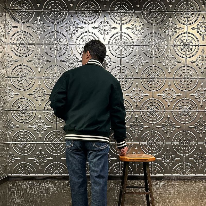 FELCO (フェルコ) ウールメルトン ショールカラー バーシティ