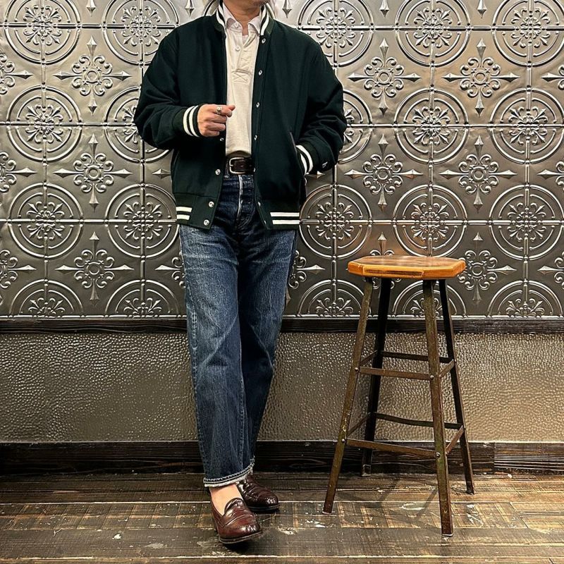 FELCO (フェルコ) ウールメルトン ショールカラー バーシティ