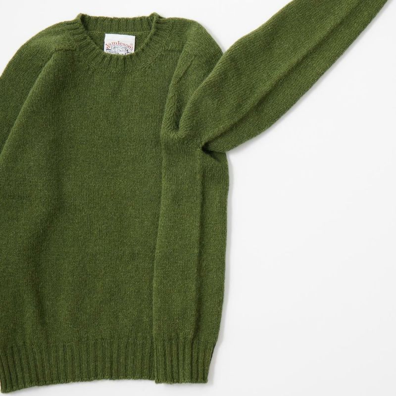 JAMIESON'S (ジャミーソンズ) クルーネックニット セーター サドル