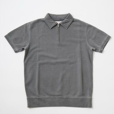 FELCO (フェルコ) 半袖ハーフジップ スウェット 裏毛 メンズ