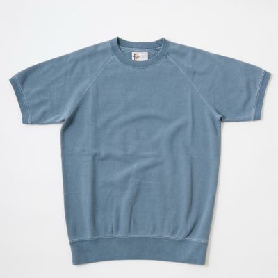 フェルコ　ラグランガセット半袖スウェット　ネイビー　L 新品未使用品 FELCO (フェルコ) 半袖スウェット ラグラン 裏毛 メンズ