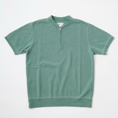 FELCO (フェルコ) 半袖ハーフジップ スウェット ベースボール