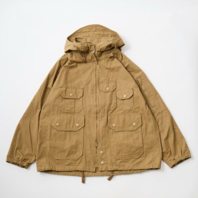 ENGINEERED GARMENTS (エンジニアドガーメンツ)  ATLANTIC PARKA COTTON GROSGRAIN - DK KHAKI
