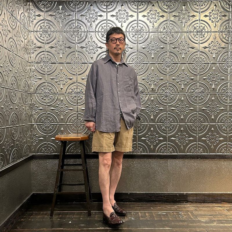 INDIVIDUALIZED SHIRTS リネンオープンカラーシャツ 美品 20180517135008360.jpg