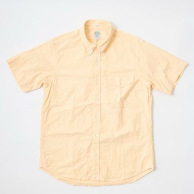 【セール】KEATON CHASE USA (キートンチェイスUSA) S/S CLASSIC FIT FULLOPEN BD SHIRT PREMIUM OXFORD - YELLOW