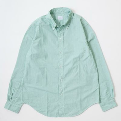 【ポップアップイベント 期間限定販売中】FAR EAST MANUFACTURING (ファー イースト マニュファクチャリング)  L/S COTTON MICRO SUCKER BD SHIRT - MINT