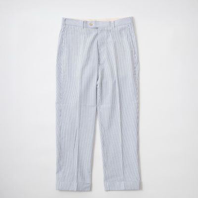 D.C. WHITE (ディーシーホワイト)  SEERSUCKER AMERICAN TROUSER - BLUE STRIPE