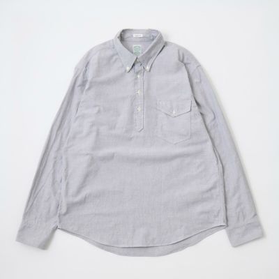 KEATON CHASE USA (キートンチェイスUSA)  L/S CLASSIC FIT PULLOVER BD SHIRT PREMIUM OXFORD - BLACK