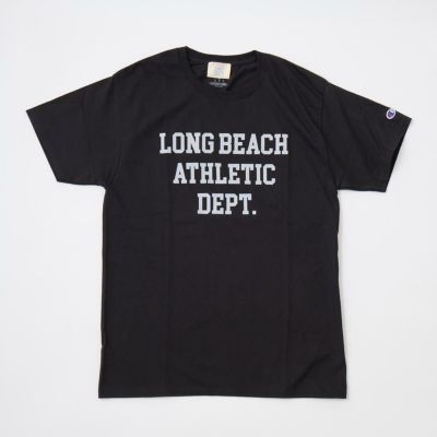 CALIFOLKS (カリフォークス) CHAMPION 6oz T SHIRT LONG BEACH ATHLETIC - BLACK