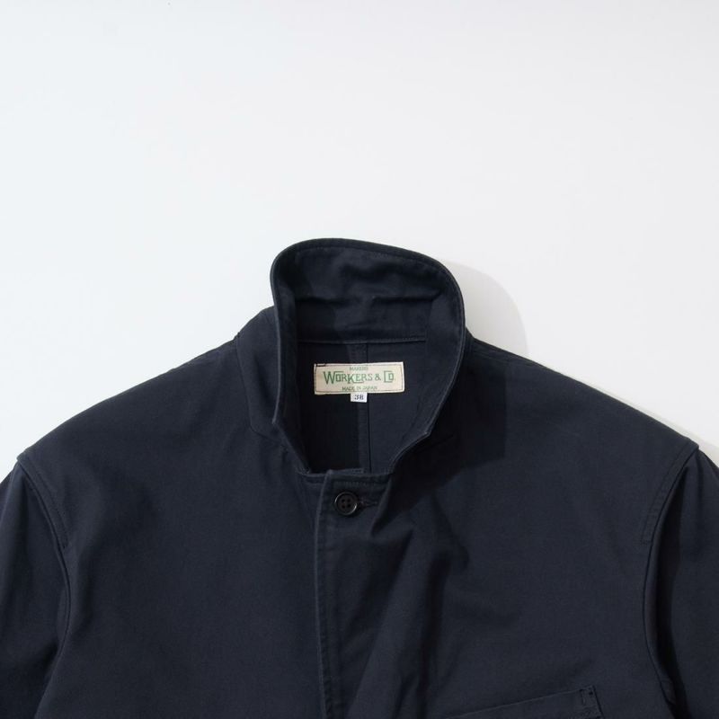 別注 workers ワーカーズ ラウンジジャケット 38 NAVY WORKERS/ワーカーズ Lounge Jacket,UN Lining, Navy Chinoの通販