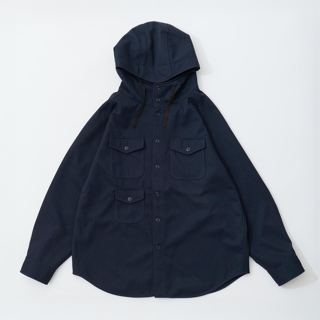Modular M2520 MODMNT (モドメント) M2520-1I014F TWEED KNIT HOODED SHIRT ツイード ニット フーデッドシャツ 通販