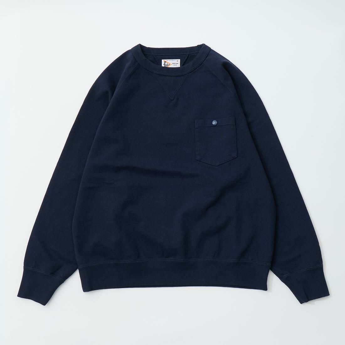 FELCO (フェルコ) 16オンス インレイ ラグラン スウェット クルー